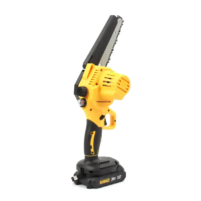 Акумуляторна міні-пила DeWalt DCM160N (24V, 5Ah, шина 15 см) — з напівавтоматичним мастилом ланцюга