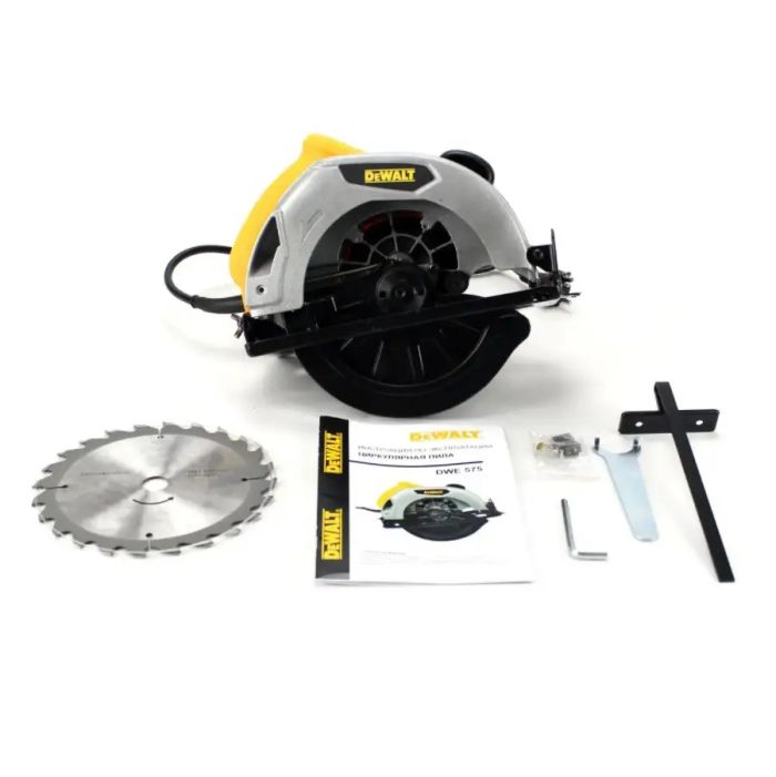 Циркулярна дискова пила DeWalt DWE575 (1200 Вт, 5000 об/хв). Циркулярка Деволт