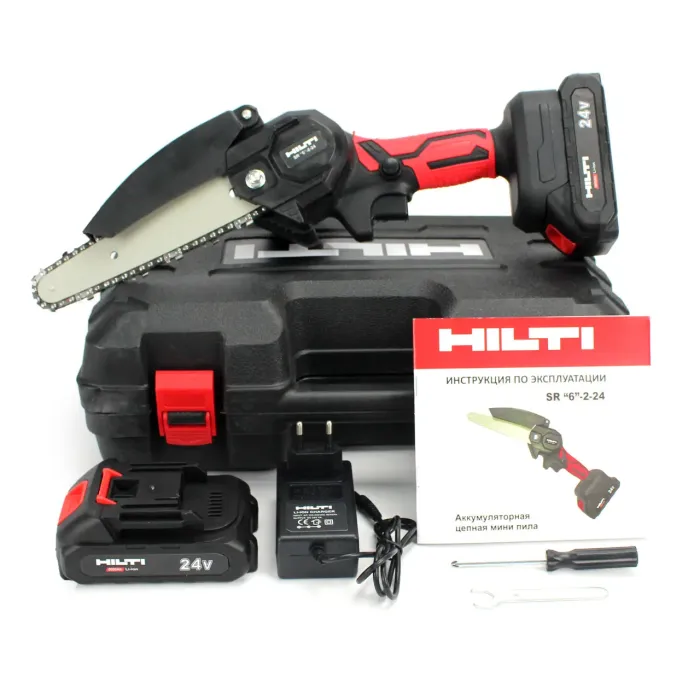 Акумуляторна міні пила 15 см HILTI SR 6-2-24 (24V, 5AH) АКБ гілкоріз Хілті 
