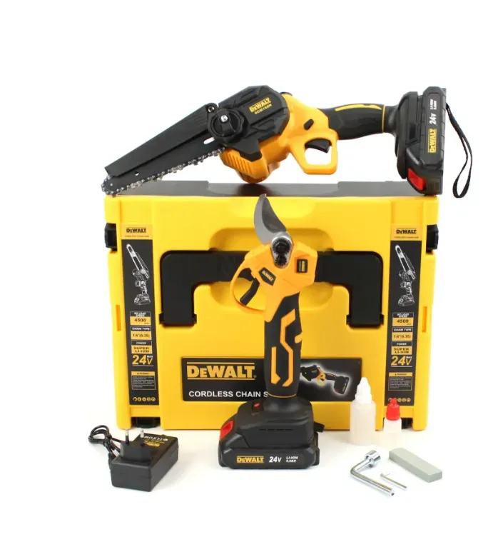 Акумуляторний набір 2в1 DeWalt 24V (Секатор DCMPP540P1 + пила DCM160N) Набір 2в1 Деволт