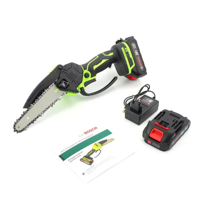 Акумуляторна міні-пила Bosch UniversalChain 18 (24V, 5Аh, шина 15 см) АКБ веткоріз Бош