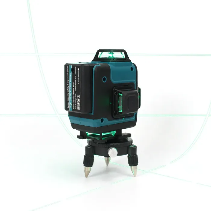 Акумуляторний лазерний нівелір Makita SK700GDZ 3D-4D рівень (3.7V, 5AH). АКБ рівень зі штативом Макіта