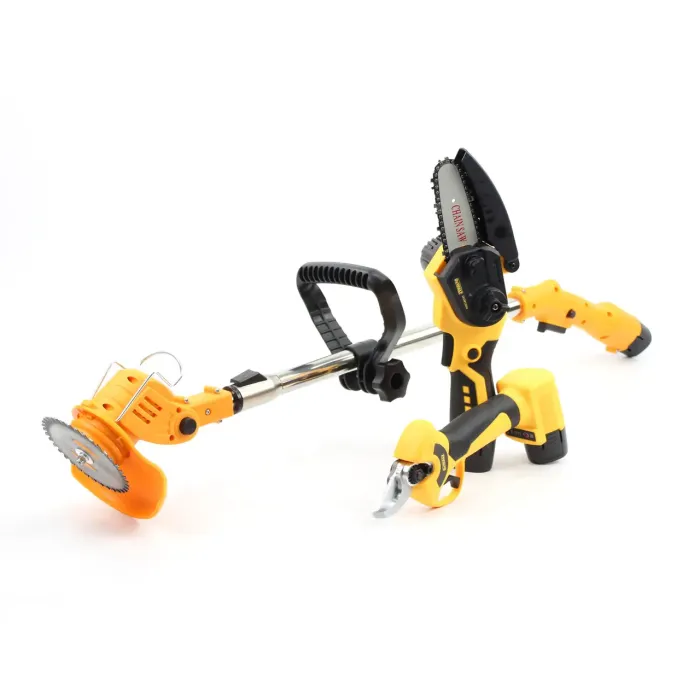 АКБ набір 3в1 DeWalt (тример DCMST152N 24V + секатор DCMP240P1 12V + міні пила DCM150N 12V)