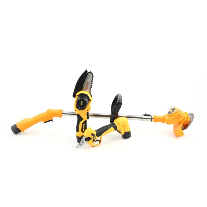 АКБ набір 3в1 DeWalt (тример DCMST152N 24V + секатор DCMP240P1 12V + міні пила DCM150N 12V)
