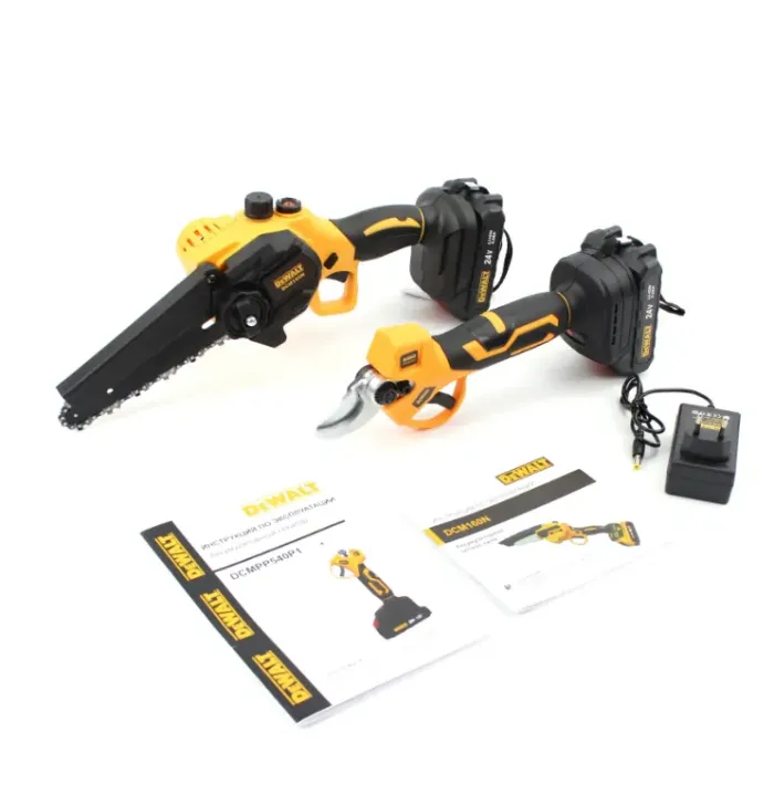 Акумуляторний набір 2в1 DeWalt 24V (Секатор DCMPP540P1 + пила DCM160N) Набір 2в1 Деволт