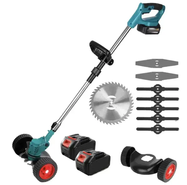 Makita UR100DW акумуляторна бездротова коса косарка/тример з колесами 2 АКБ (48V, 5AH) Макіта