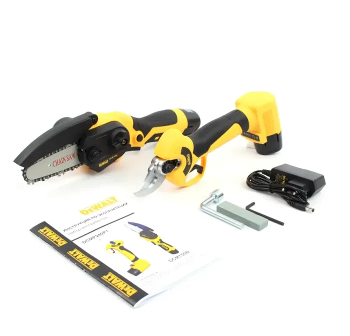 Набір 2в1 АКБ DeWalt 12V (Секатор DCMP240P1 + пила DCM150N) Набір 2в1 Деволт