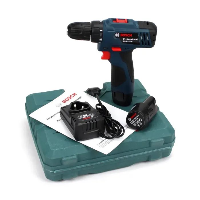 Шуруповерт Bosch TSR12-2LI (12V, 3Ah, Li-Ion) — професійний шуруповерт Бош