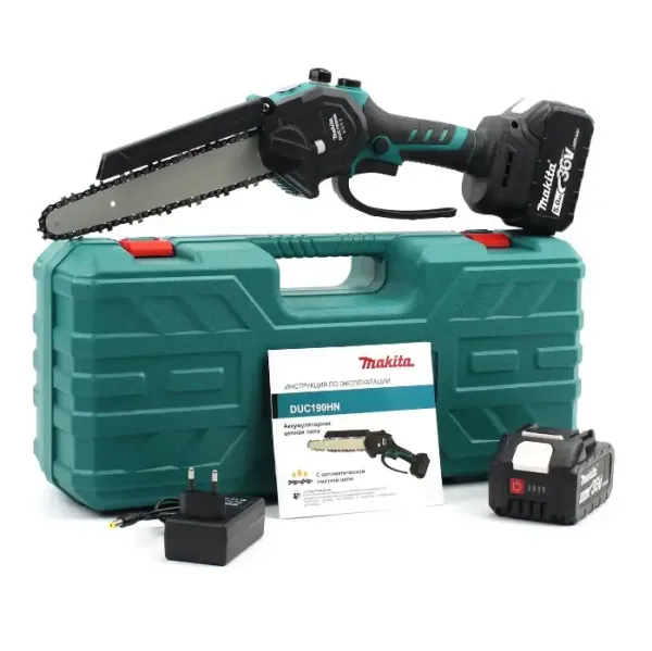 Безщіткова акумуляторна міні-пила Makita DUC190HN (36V, 5Ah) з шиною 20 см