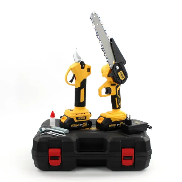 Набір інструментів DeWalt 24V (секатор + пила) — моделі DCMPP540P1 + DCM155N